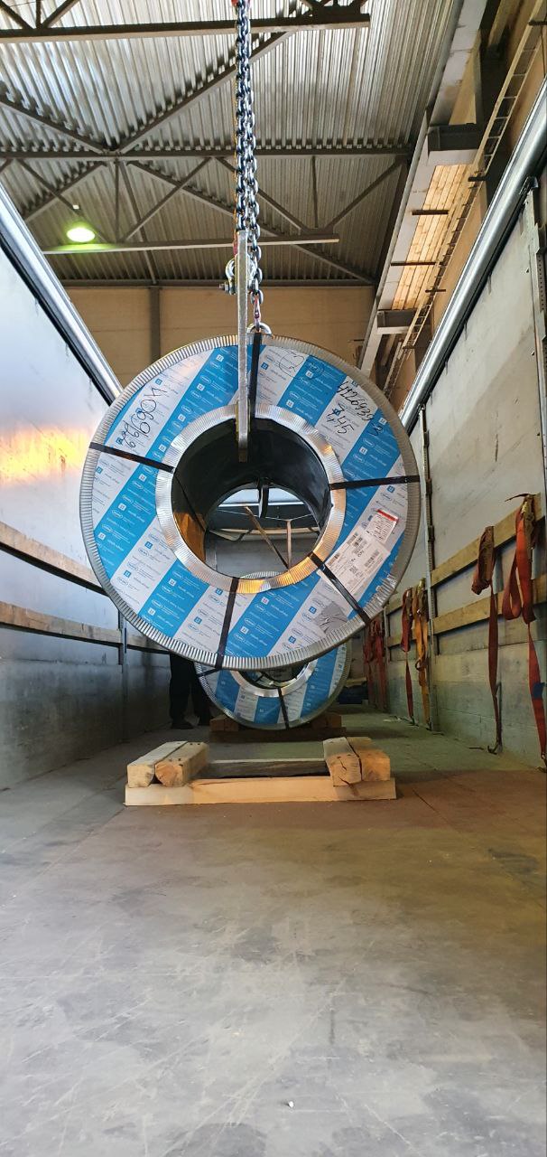 Верхняя разгрузка (в цеху с помощью кран-балки)